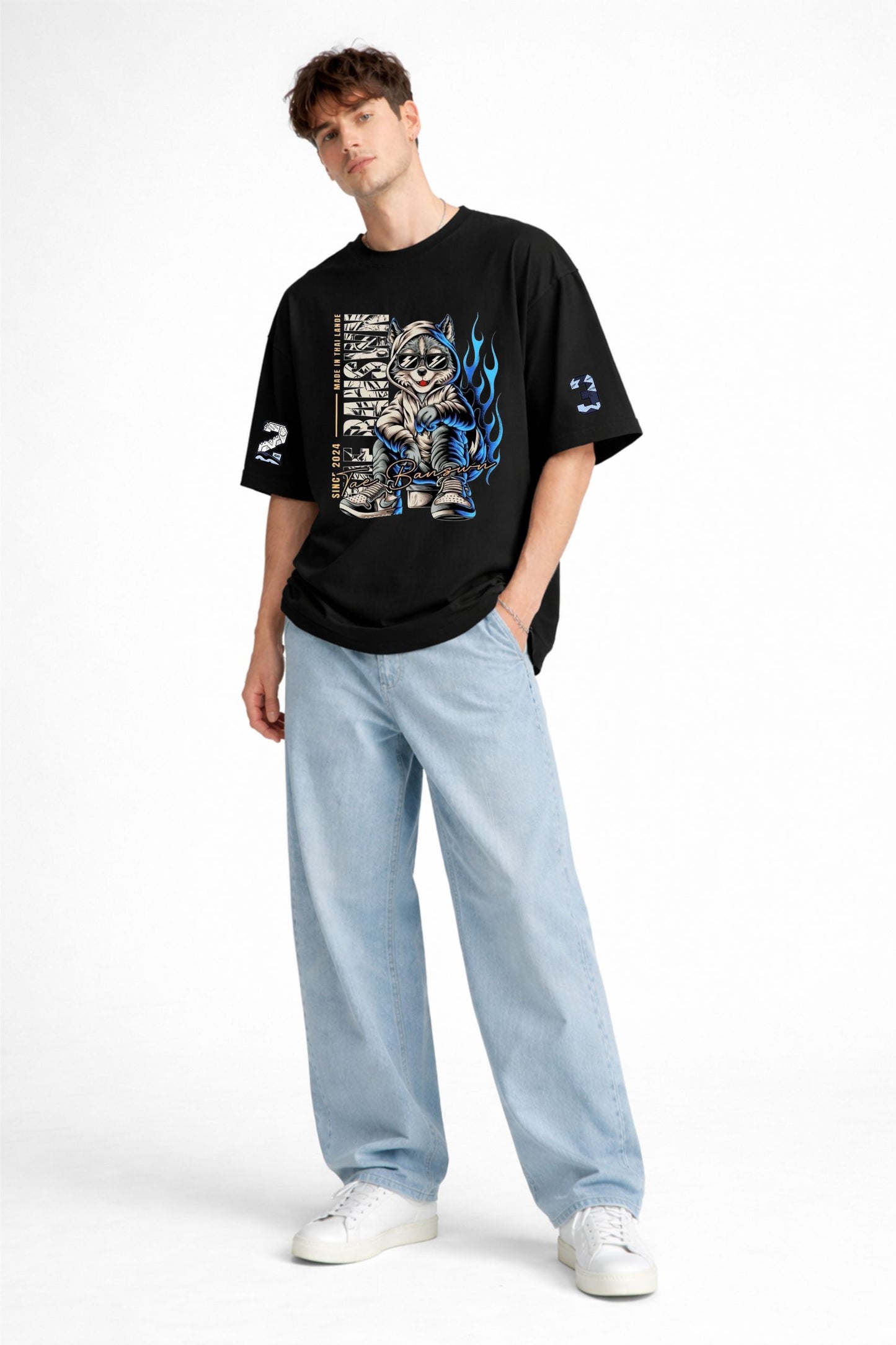 Streetwear Premium Cotton Tee (Black)