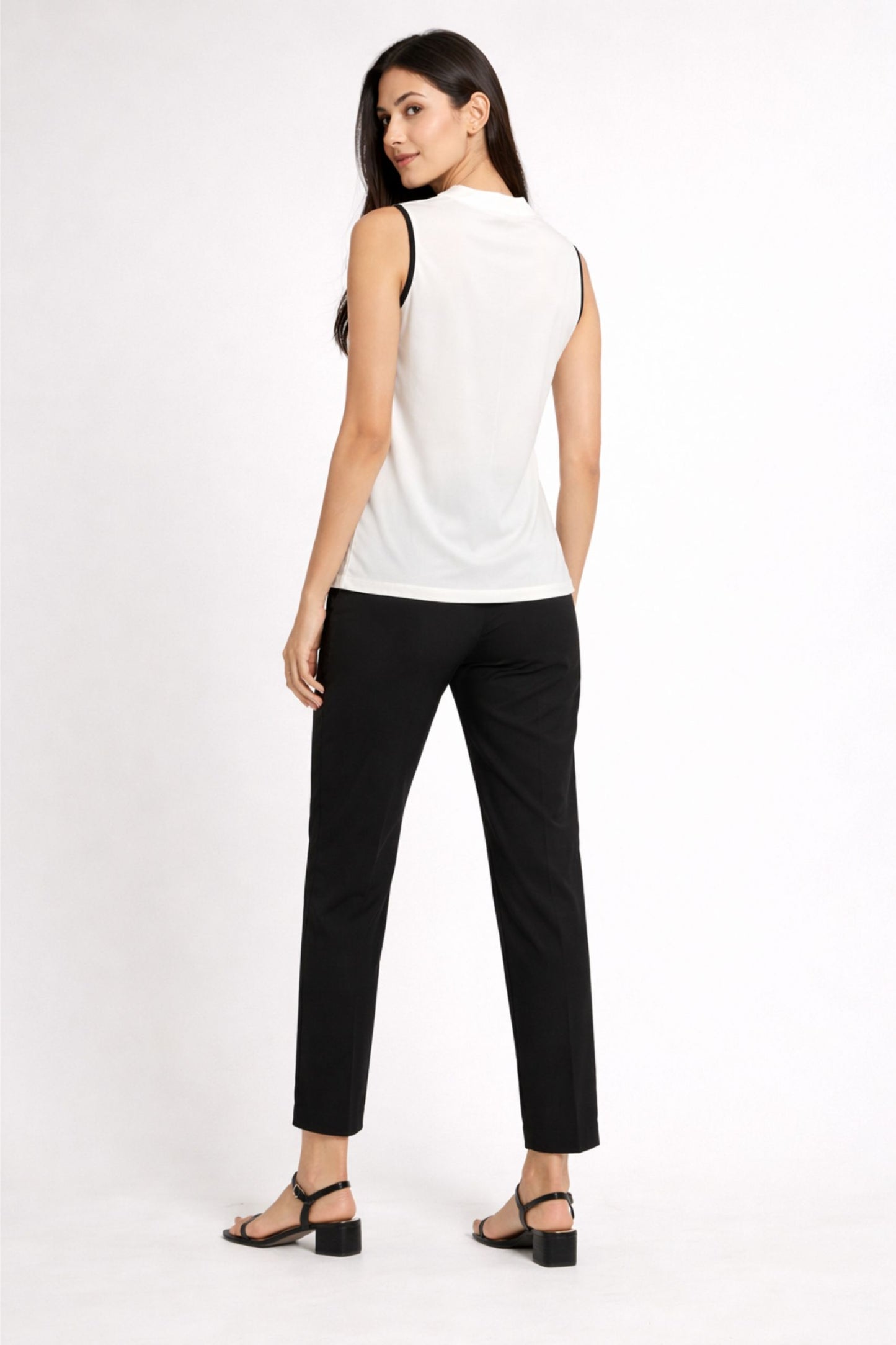 Elegant Off-White Sleeveless Top for Women