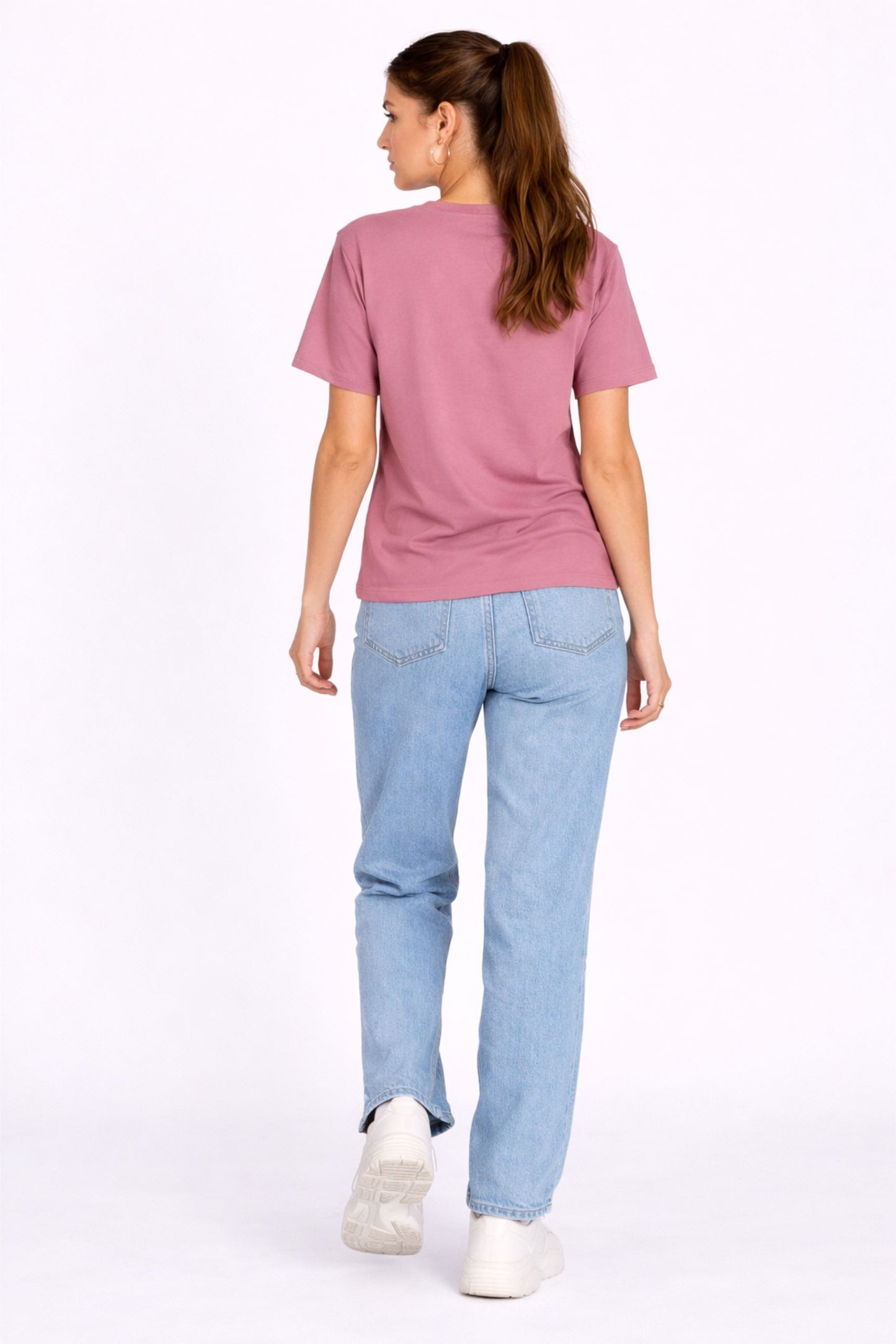 Regular Fit Pink Printed T-Shirt