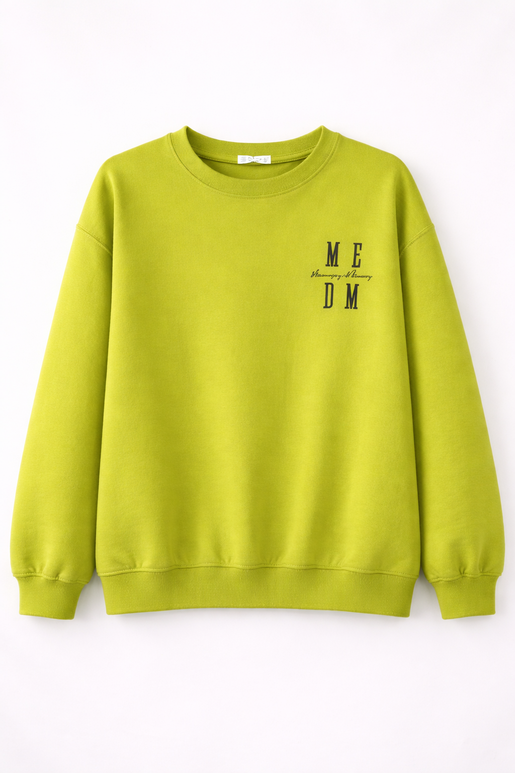Lime Green Crew Neck Sweatshirt