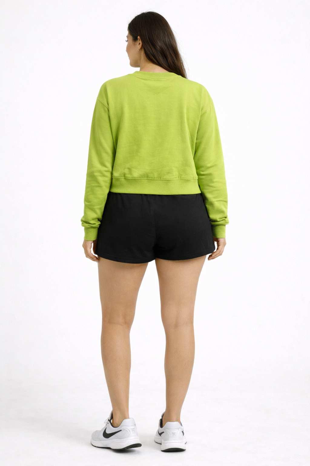 Motivational Slogan Printed Sweatshirt – Lime Green