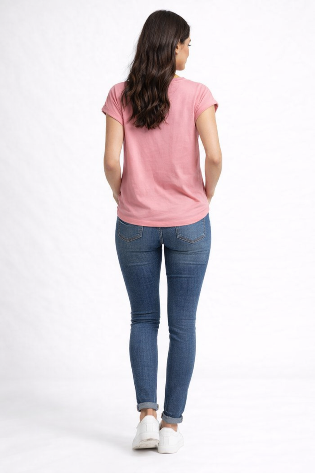 “Pink to Basic” Printed Casual T-Shirt