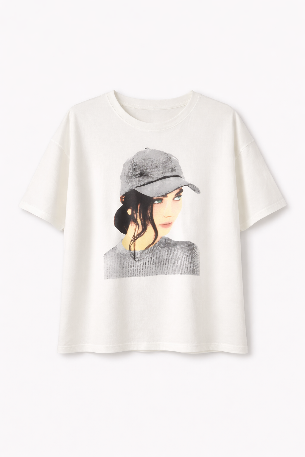 Stylish Graphic Print White T-shirt