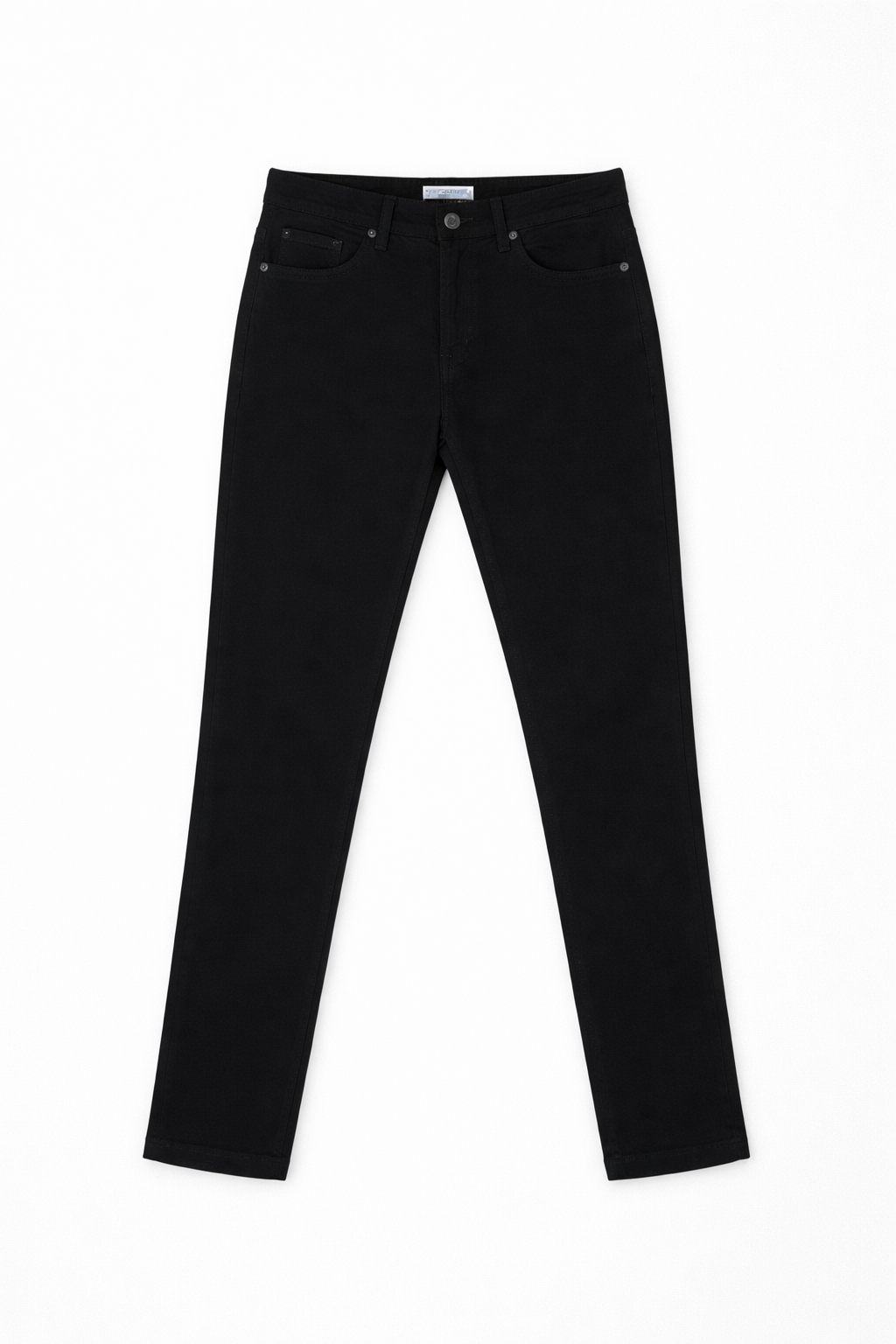 Black Straight Fit High Waist Denim Jeans
