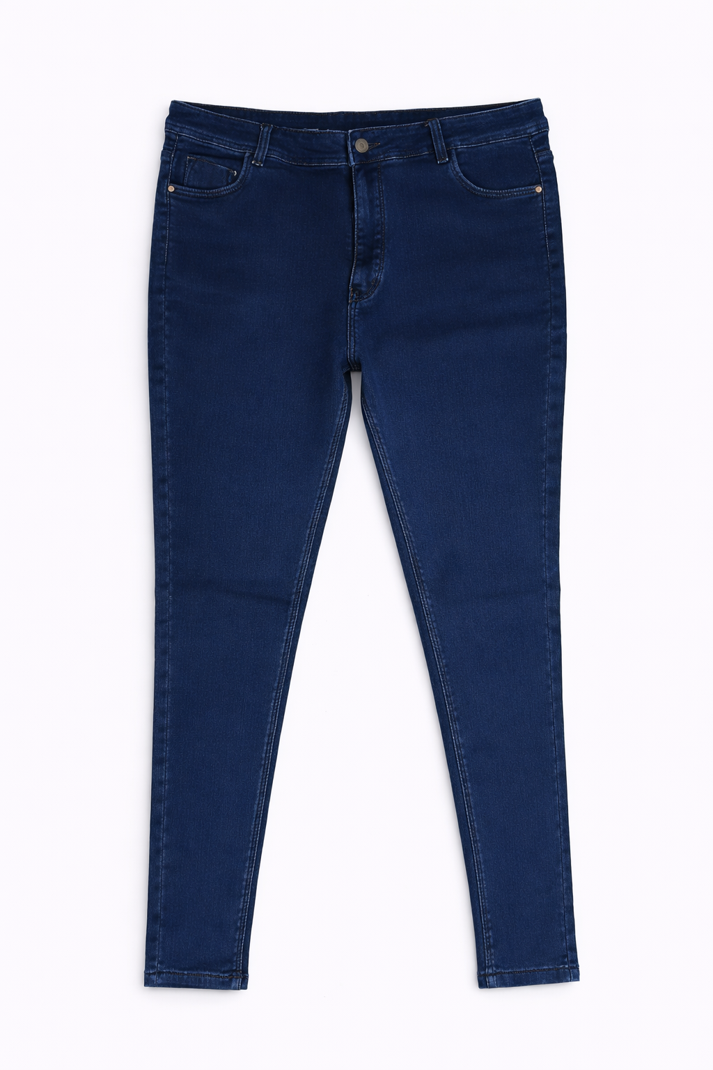 Dark Blue High Rise Skinny Fit Stretchable Denim Jeans