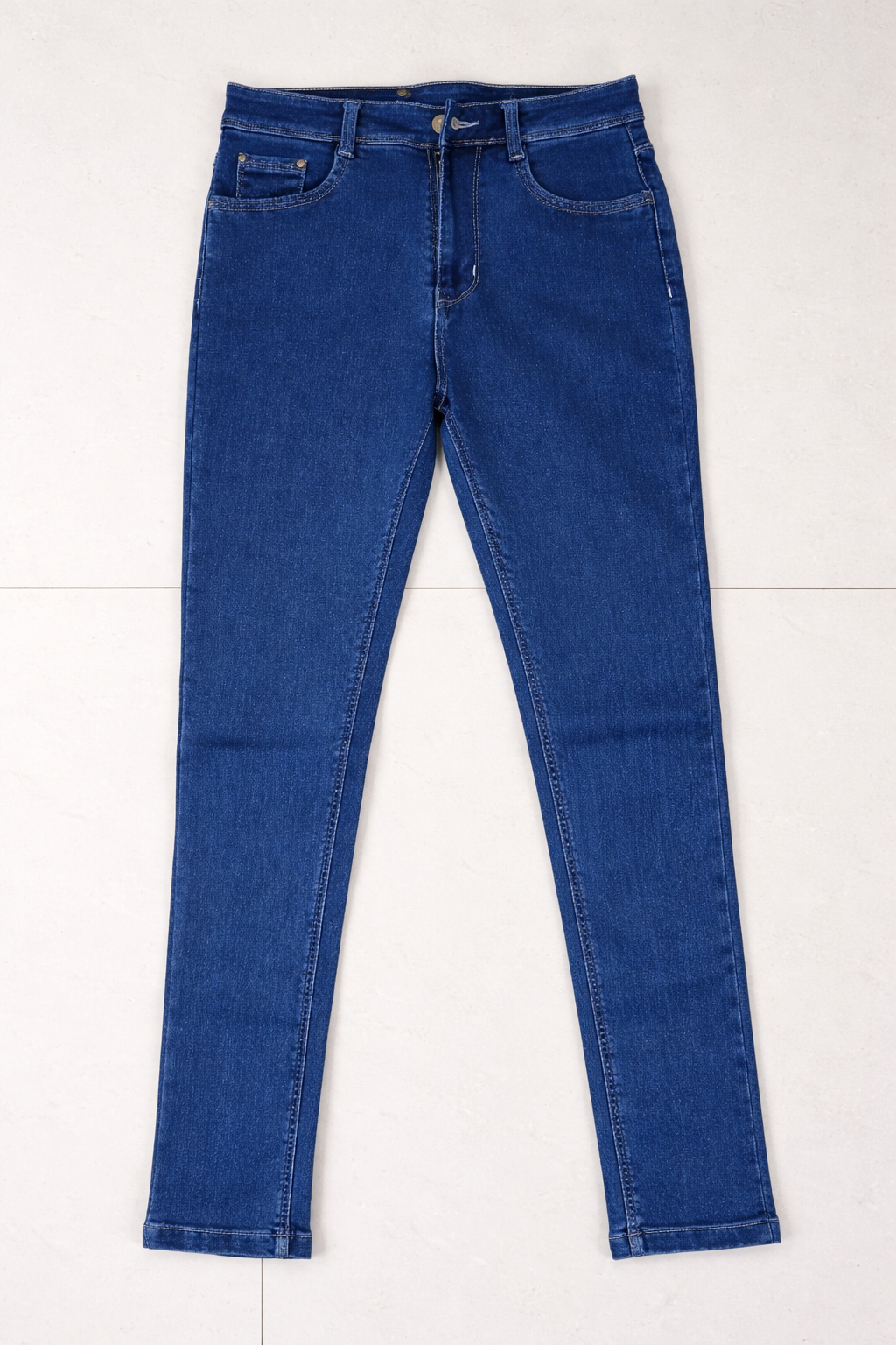 Dark Blue High Waist Skinny Fit Stretchable Denim Jeans
