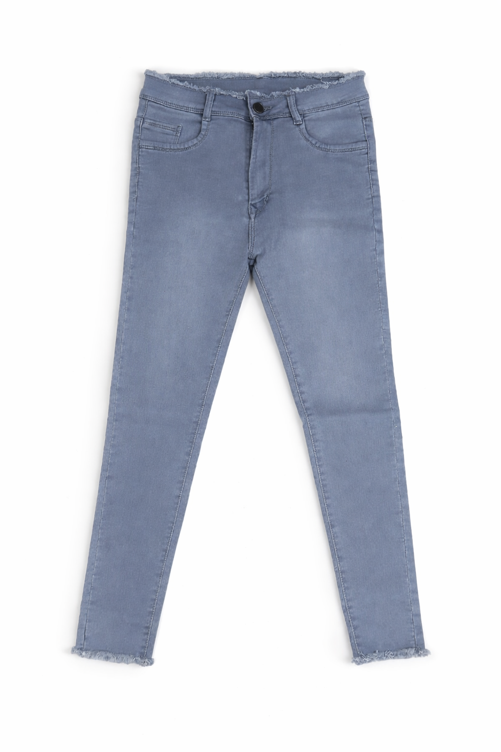 Light Grey High Waist Slim Fit Stretchable Jeans