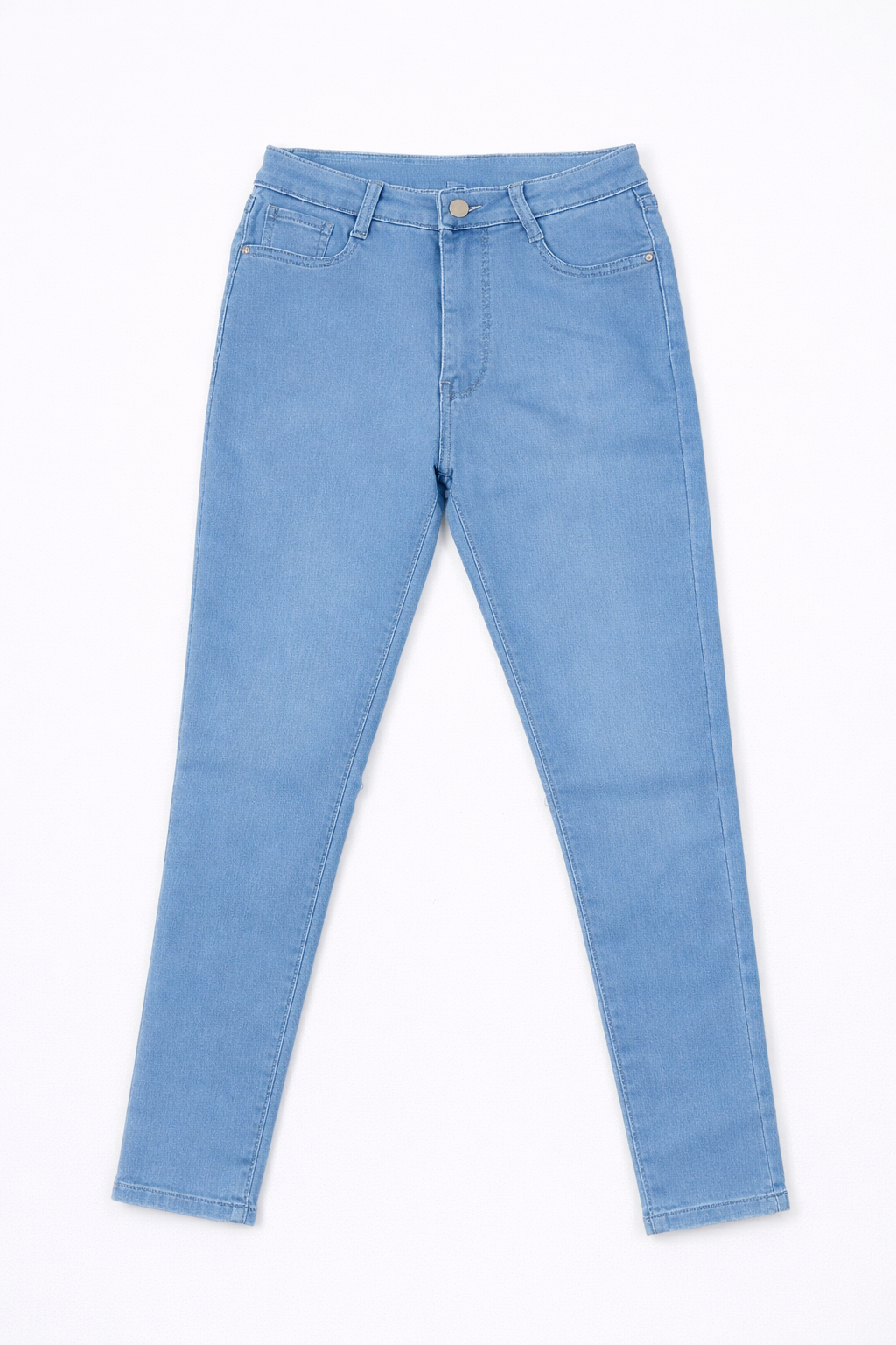 Light Blue High Waist Skinny Fit Stretchable Jeans