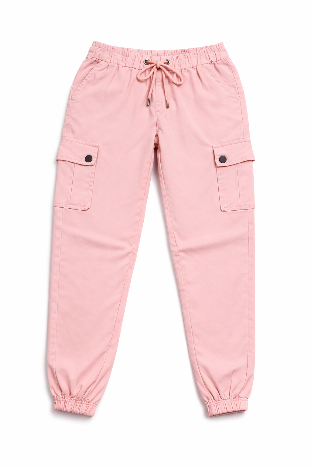 Blush Pink Cargo Jogger Pants