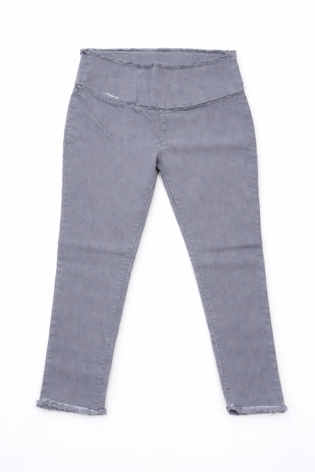 High Waist Stretchable Denim Jeggings – Grey