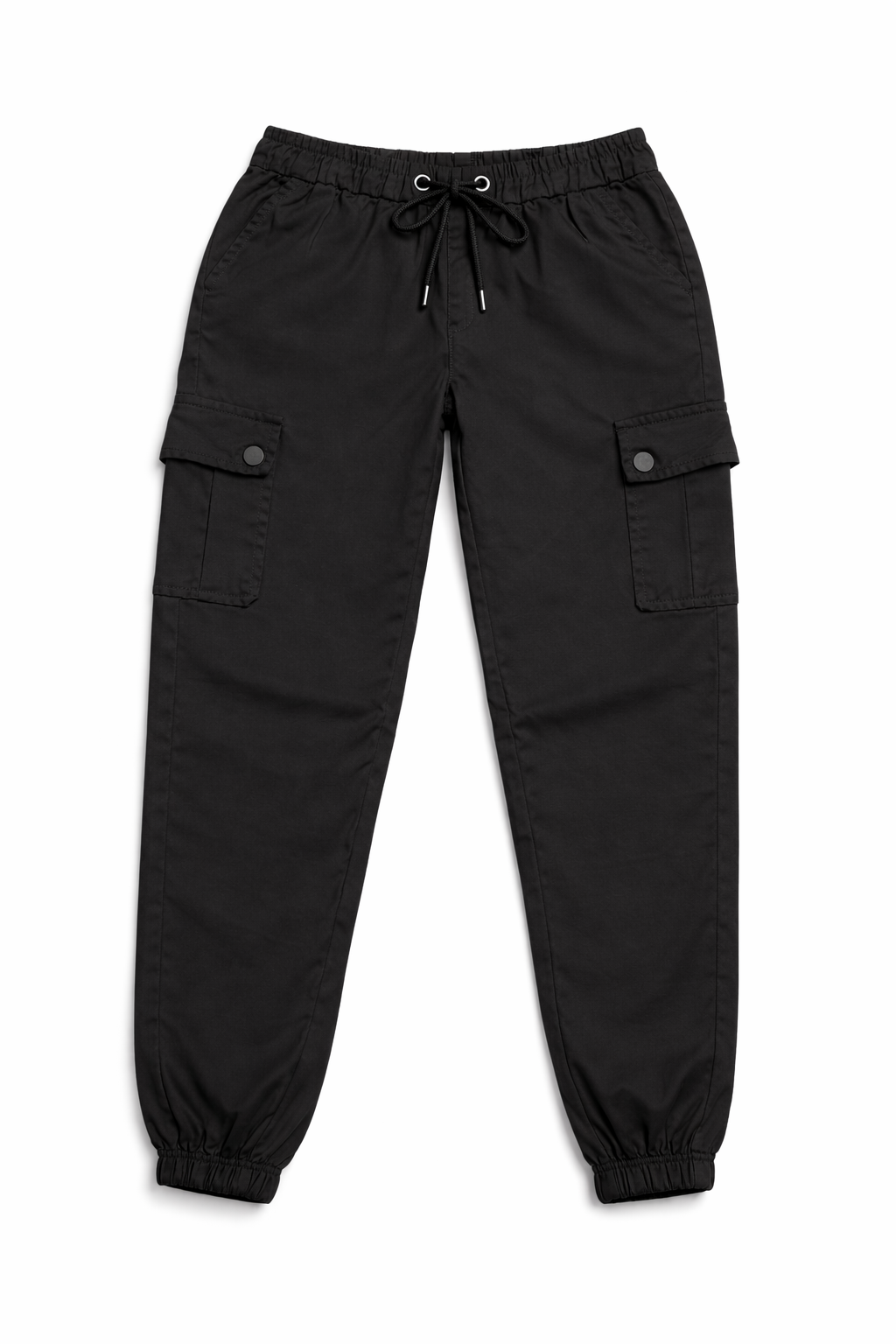 Black Cargo Jogger Pants