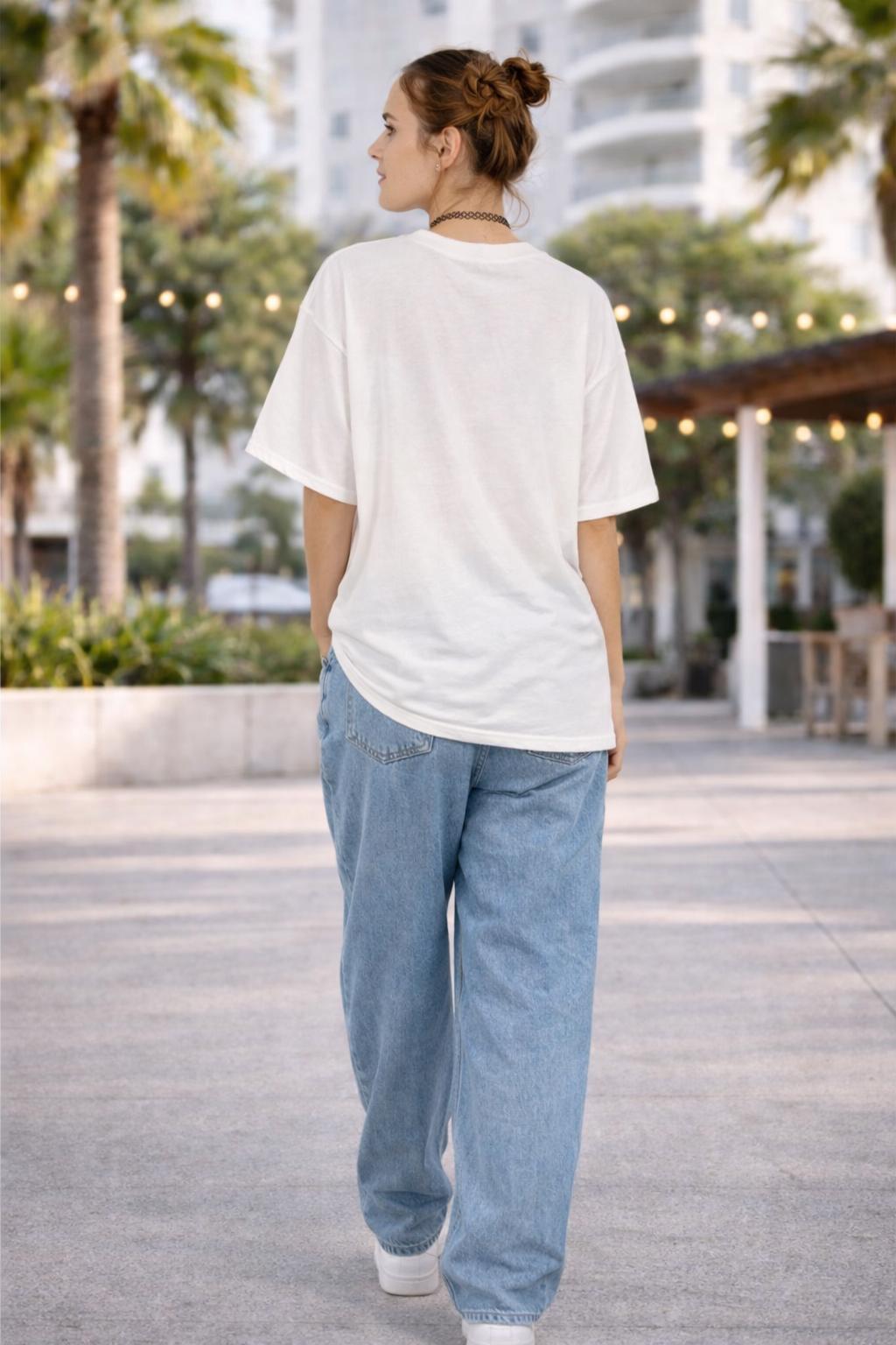 Women’s White Oversized T-Shirt