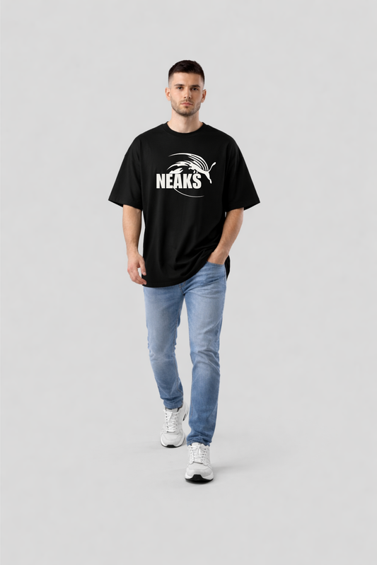 NEAKS Signature Black Oversized T-Shirt
