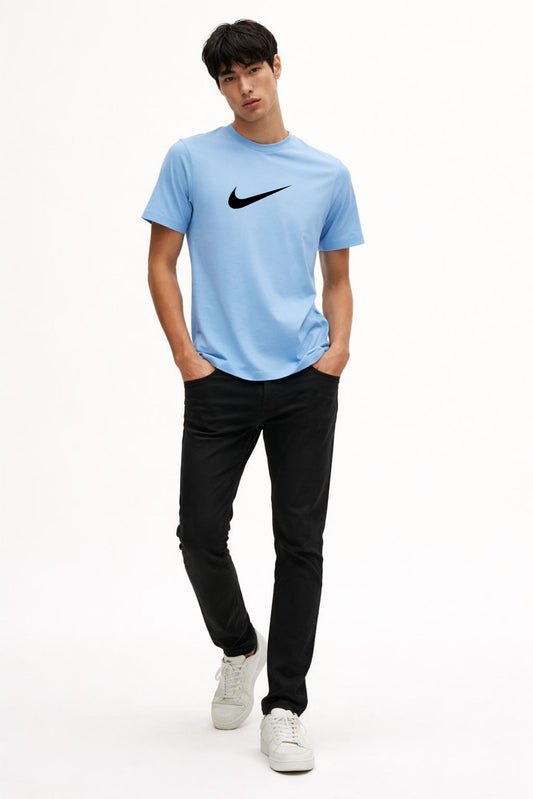 Men’s Sky Blue Cotton T-Shirt