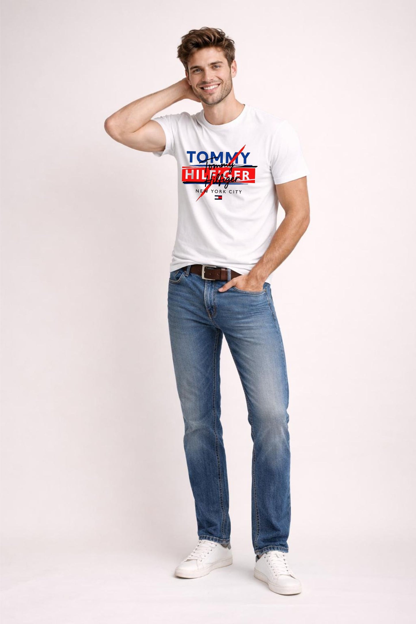 White Graphic Printed T-Shirt