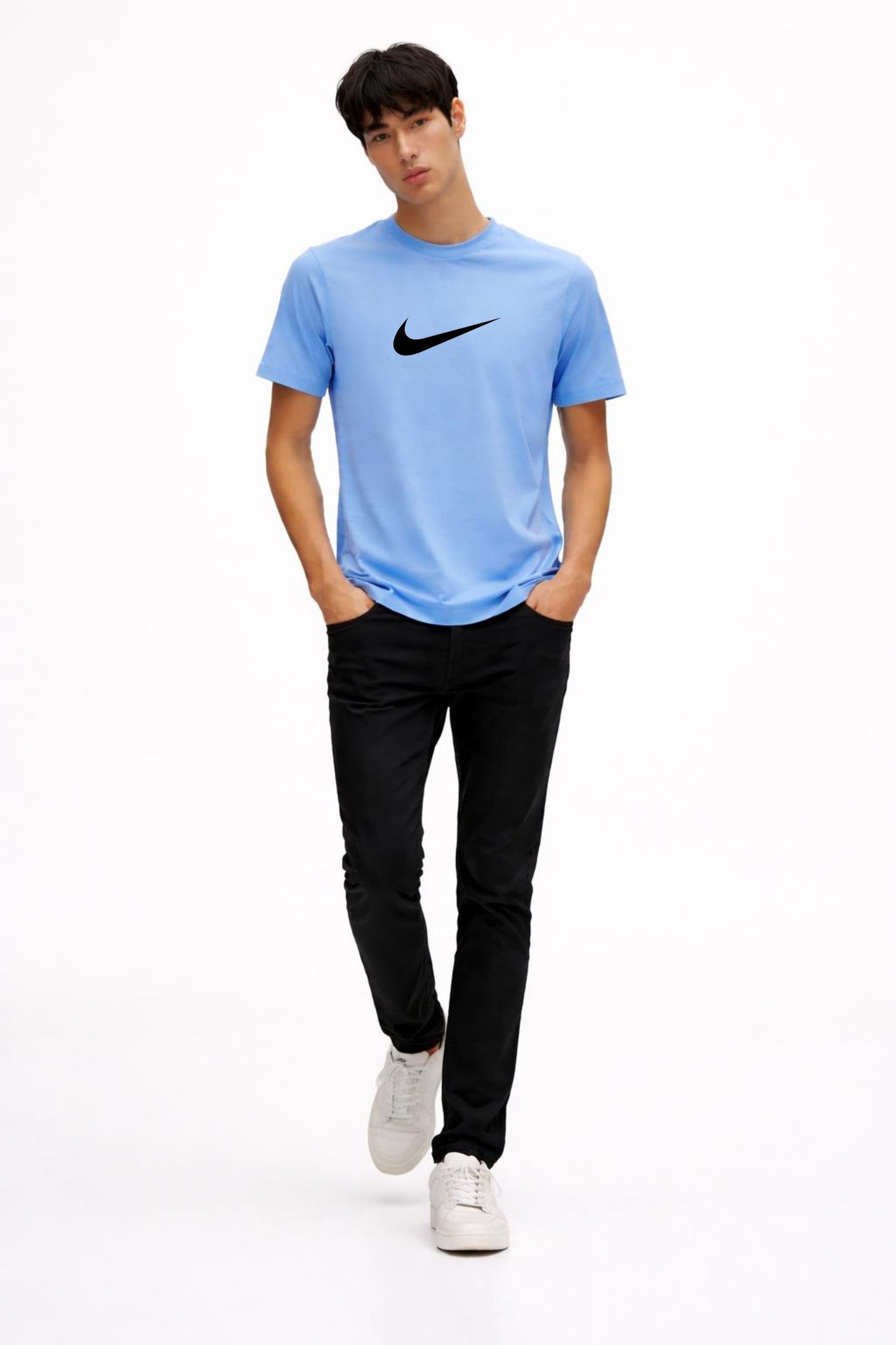Men’s Sky Blue Cotton T-Shirt