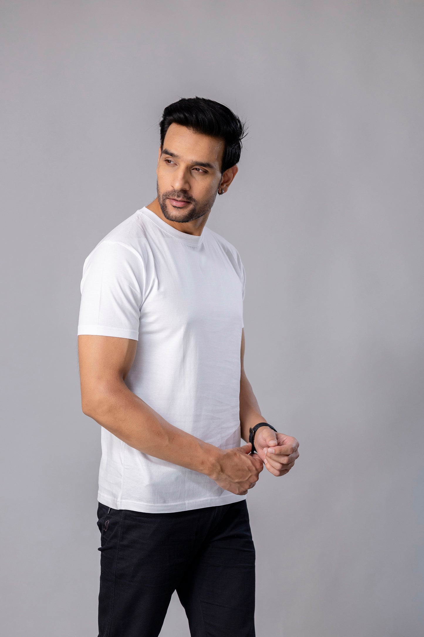 Sky Watcher White Slim Fit T-Shirt