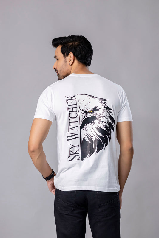 Sky Watcher White Slim Fit T-Shirt