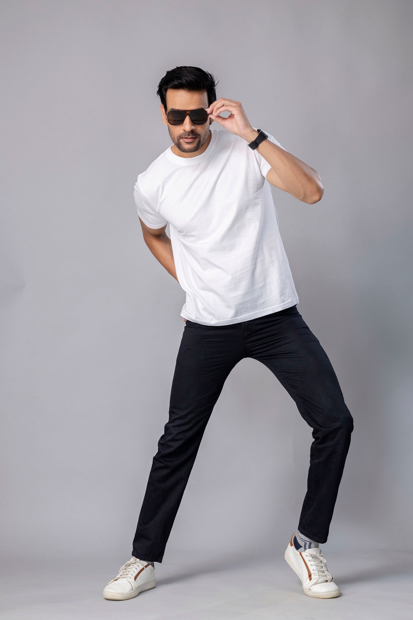 Sky Watcher White Slim Fit T-Shirt