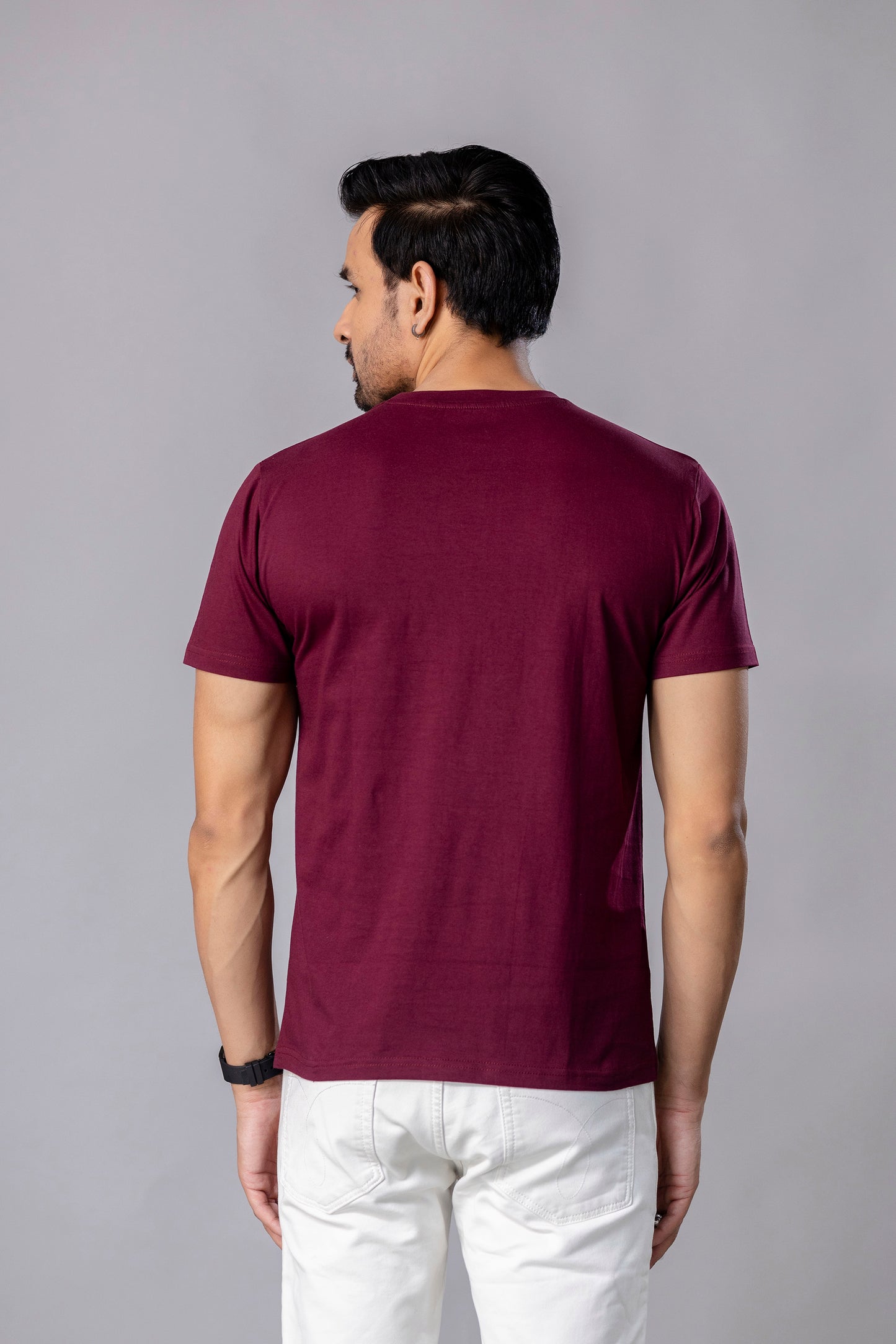 Street Mode Maroon Slim Fit T Shirt