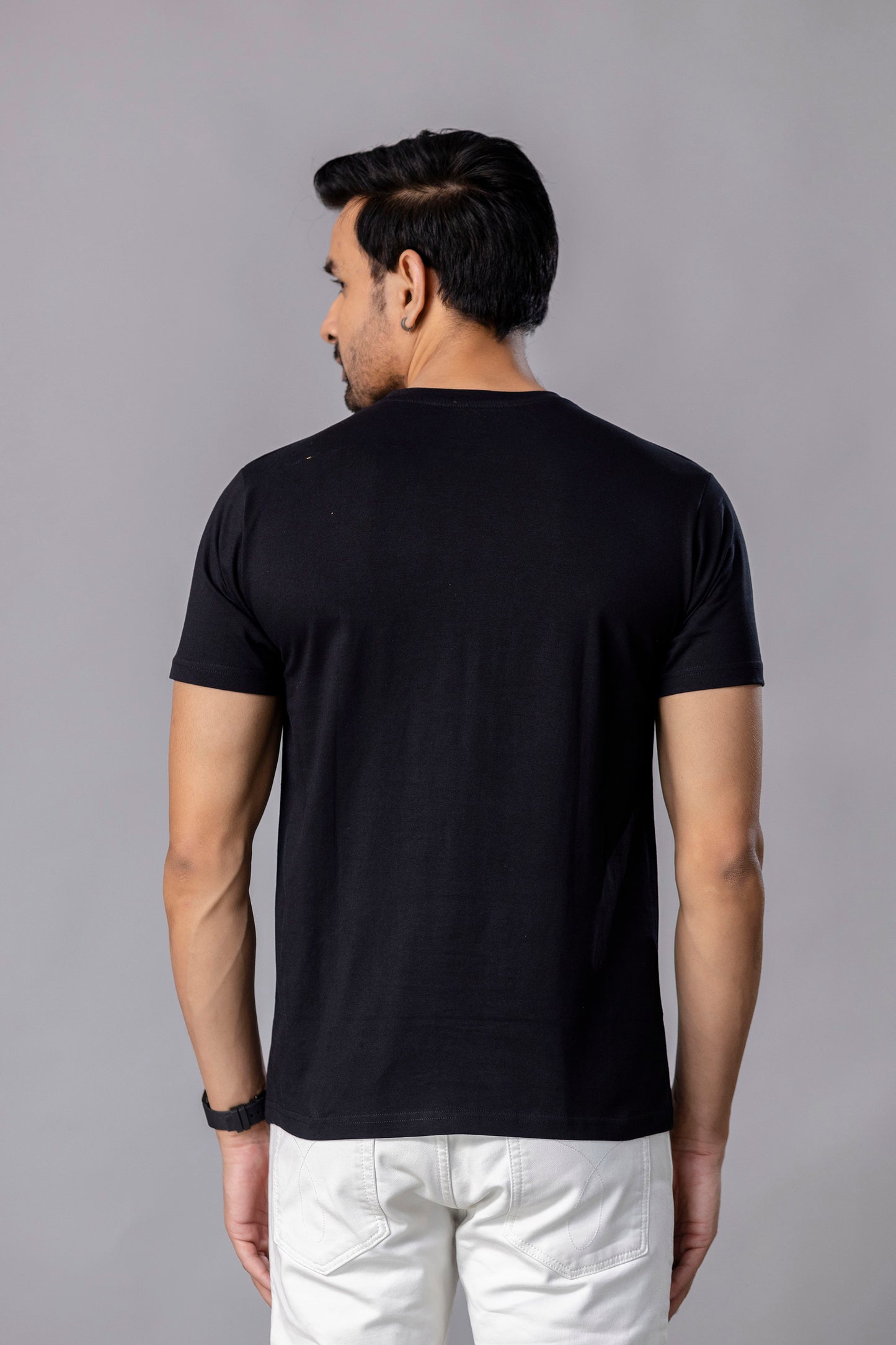 Next Level Black Slim Fit T Shirt