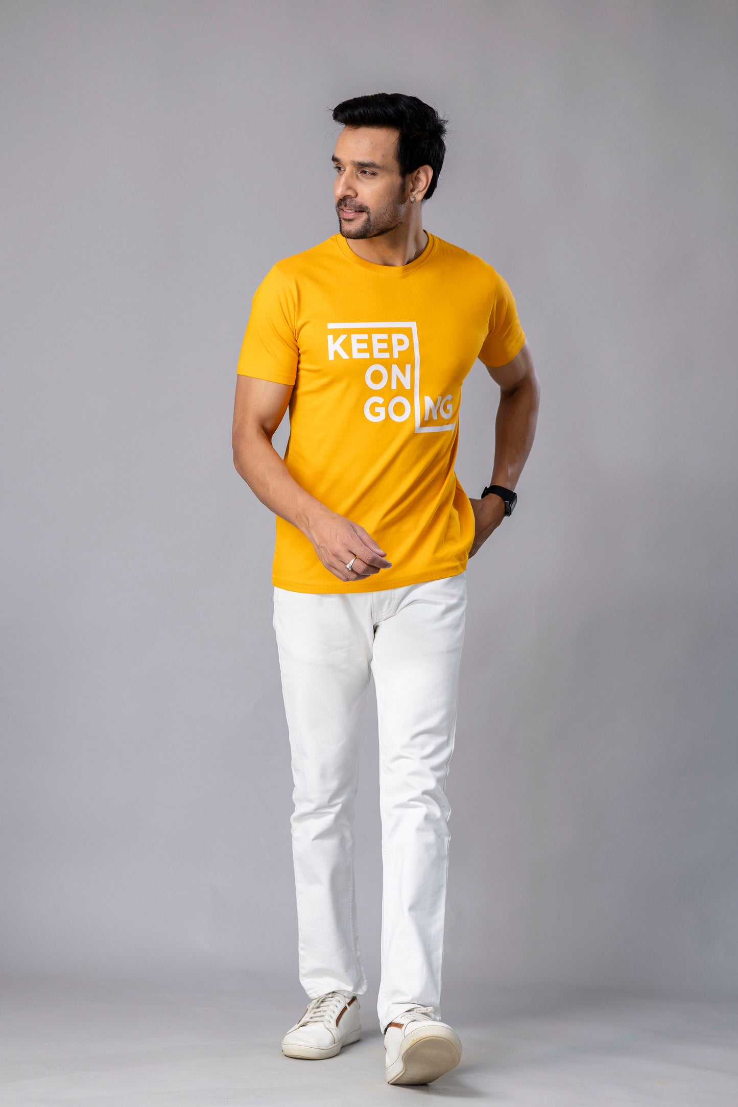 Keep On Going Mustard Yellow T-Shirt