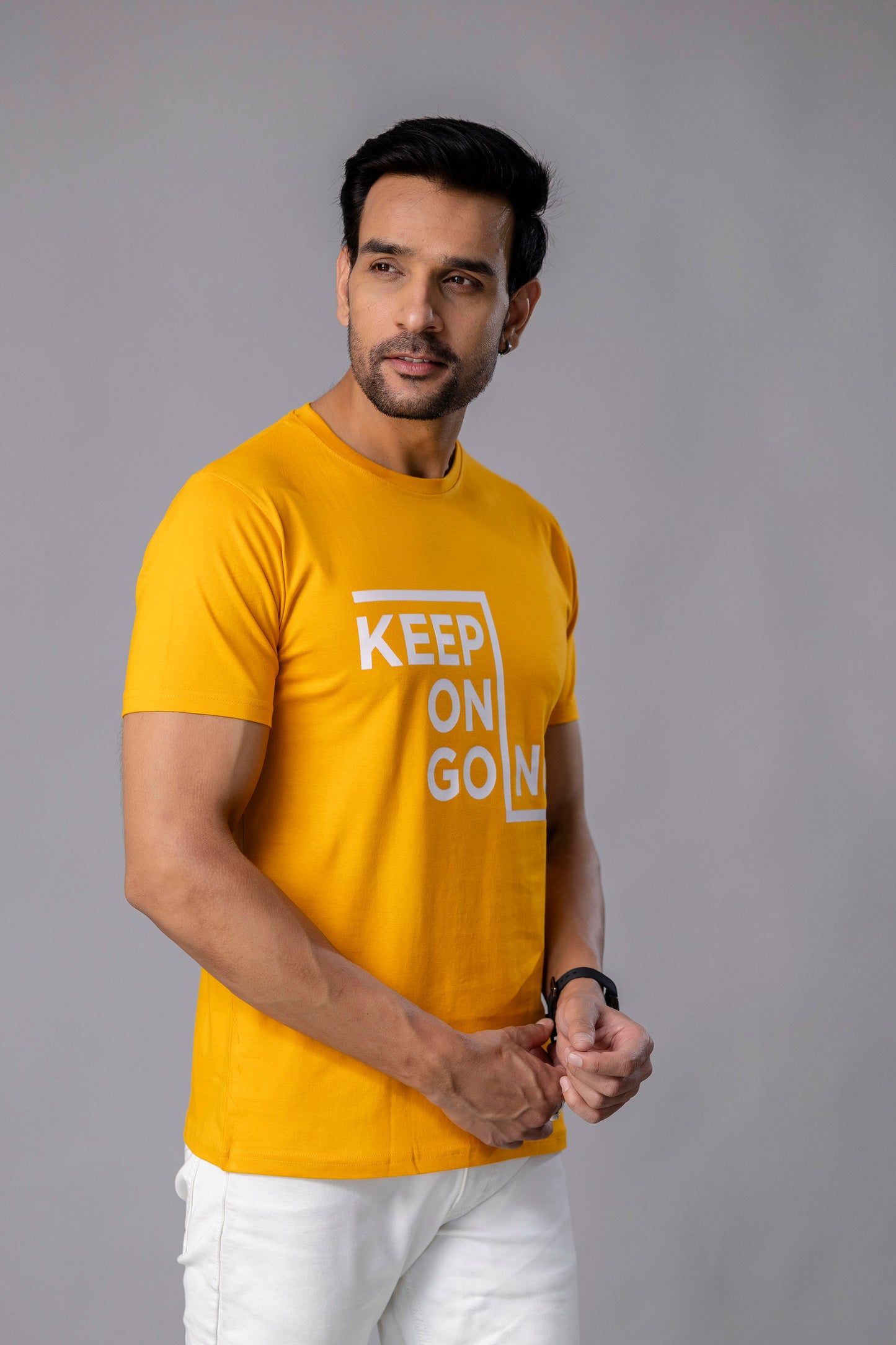 Keep On Going Mustard Yellow T-Shirt