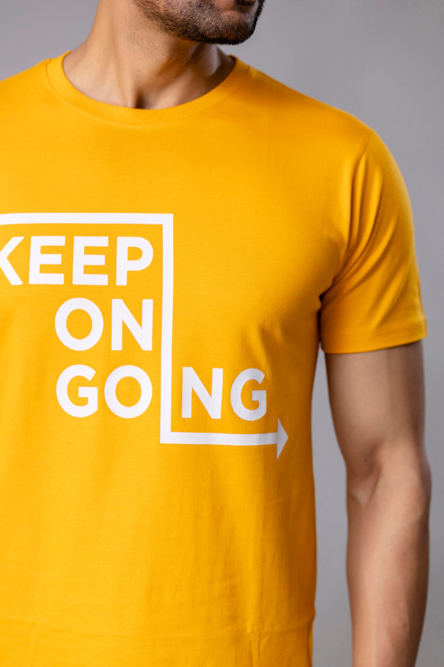 Keep On Going Mustard Yellow T-Shirt