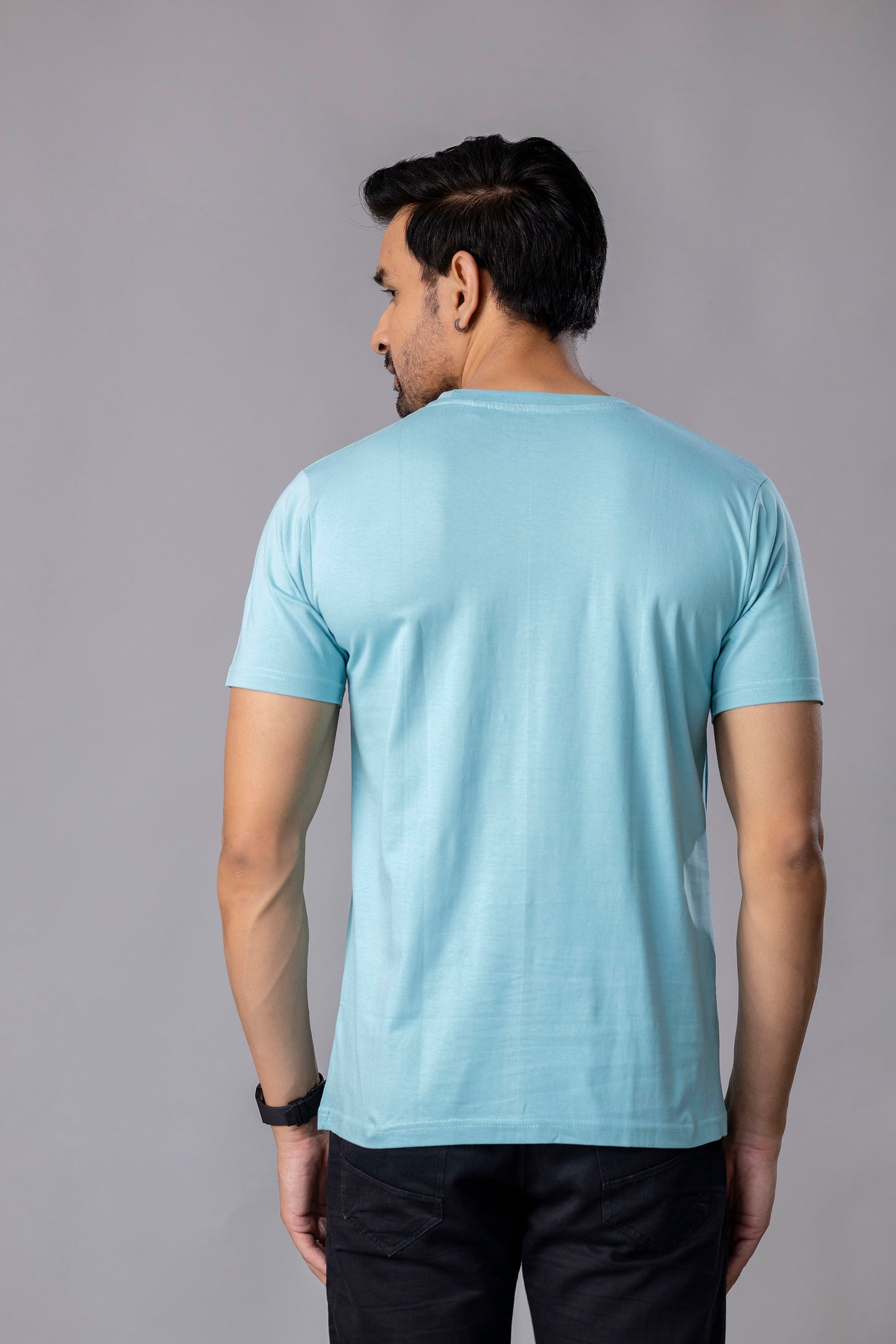 Men’s Motivational Graphic T-Shirt – Sky Blue