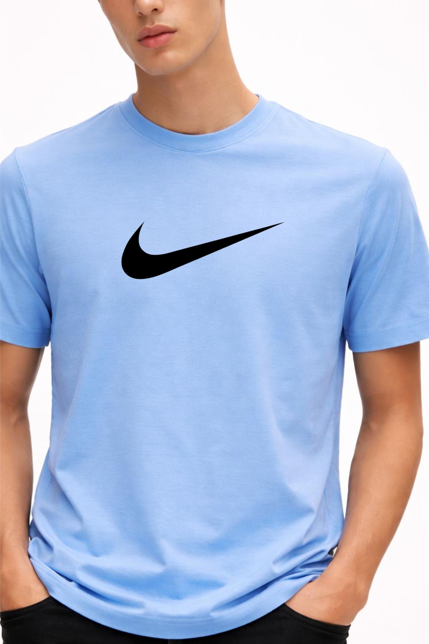 Men’s Sky Blue Cotton T-Shirt