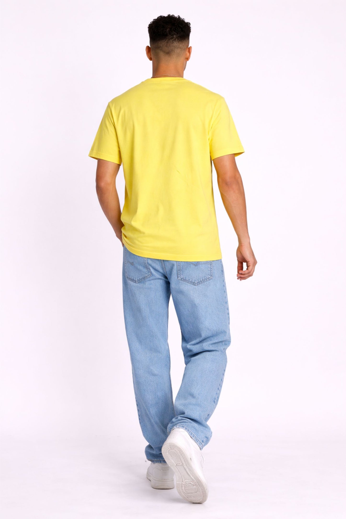 Men’s Yellow “The Black” Graphic Printed T-Shirt