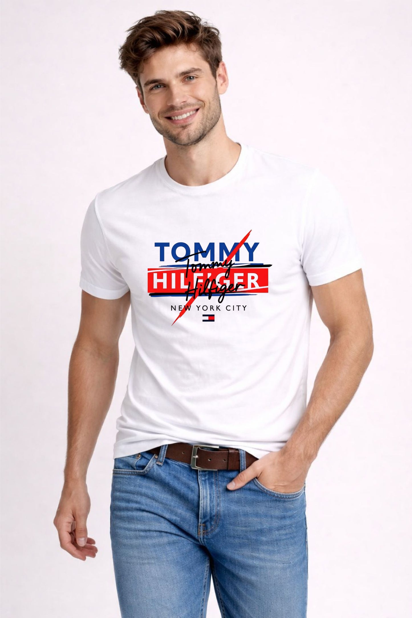 White Graphic Printed T-Shirt