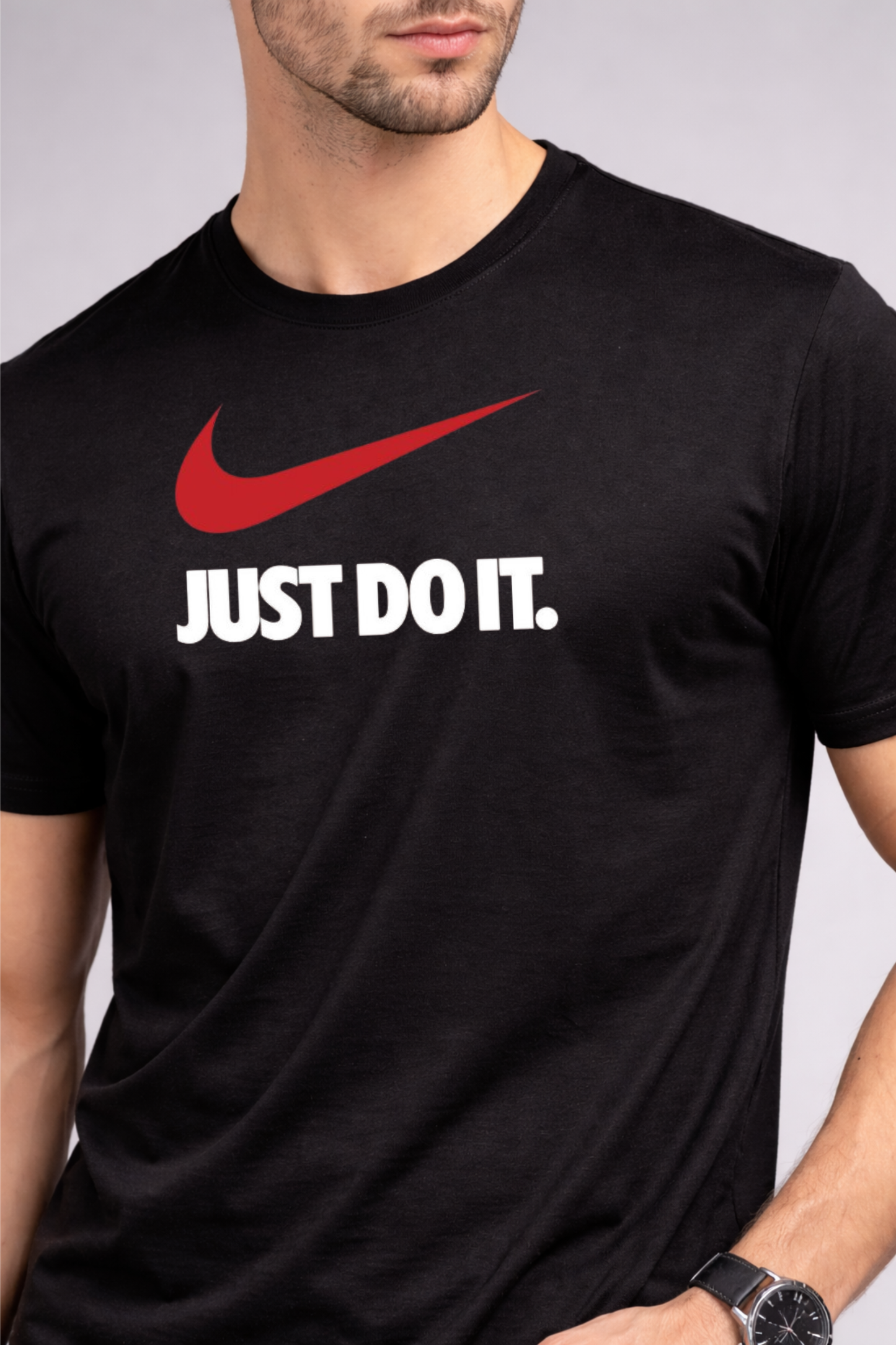 Black Printed T-Shirt