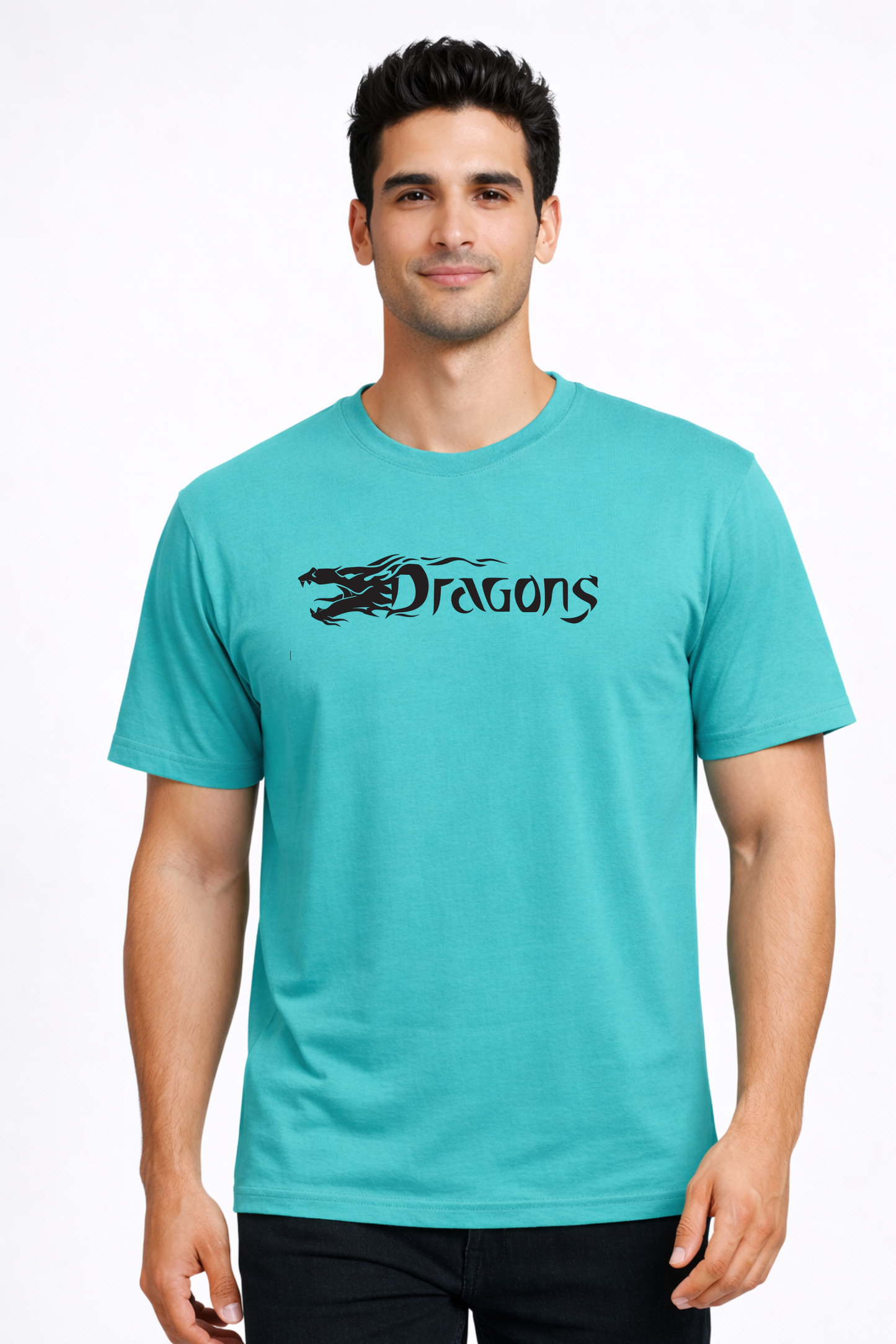 Dragons Graphic Printed Cotton T-Shirt
