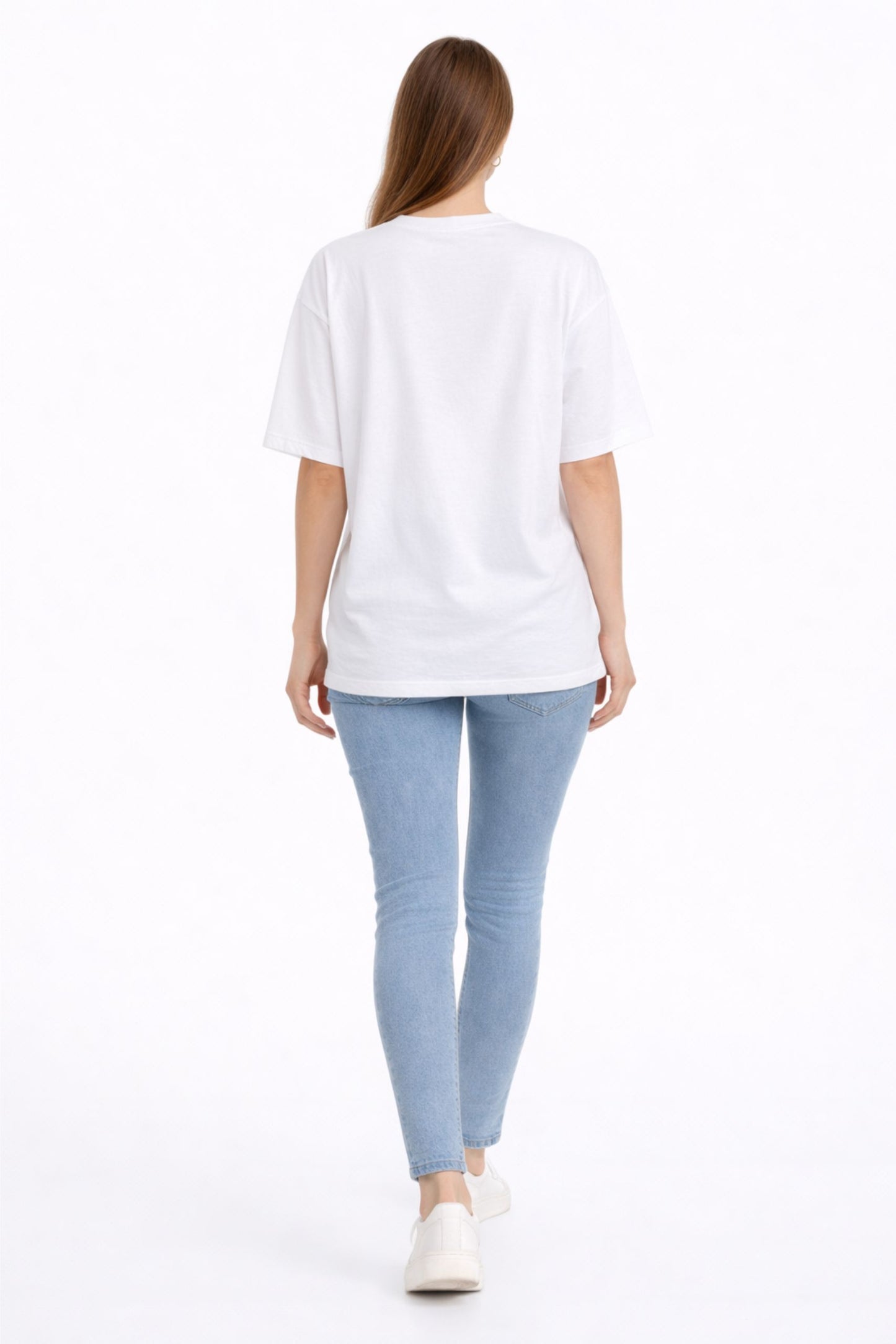 “Be Happy” Printed Casual Tee