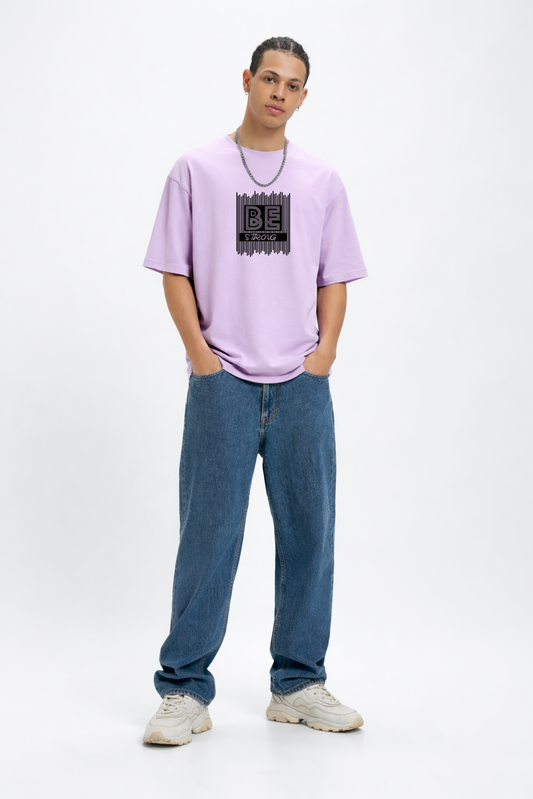 Neaks Fashion – BE STRONG Oversized Lavender T-Shirt