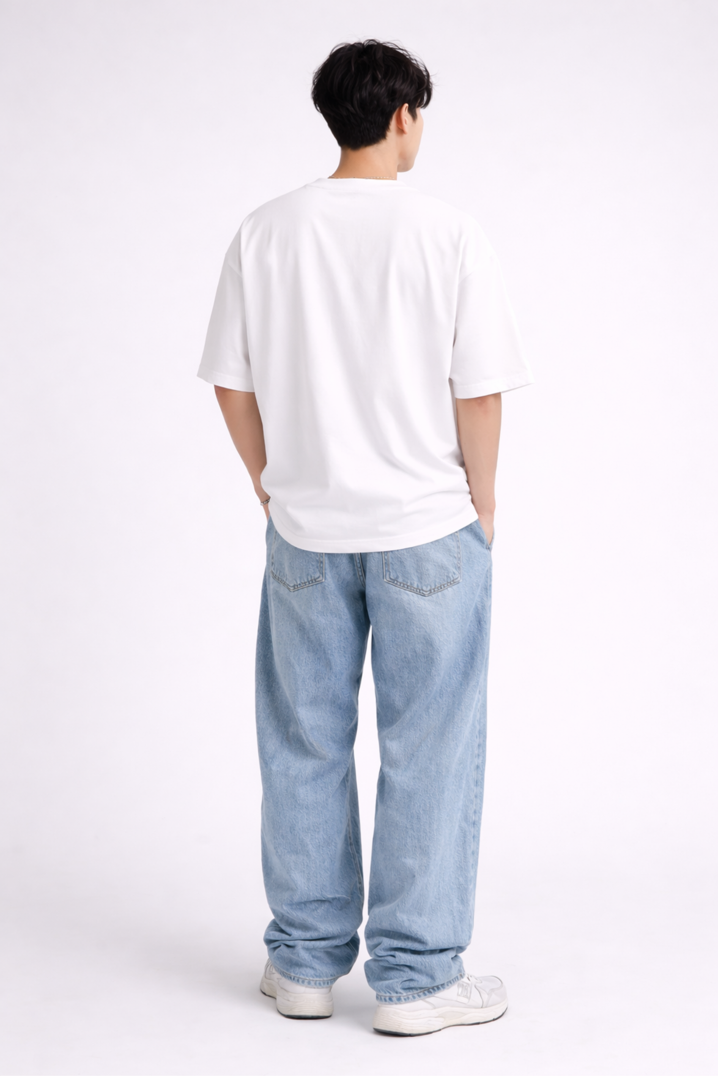 White Oversized T-Shirt – “Ride the Classics” Graphic Print