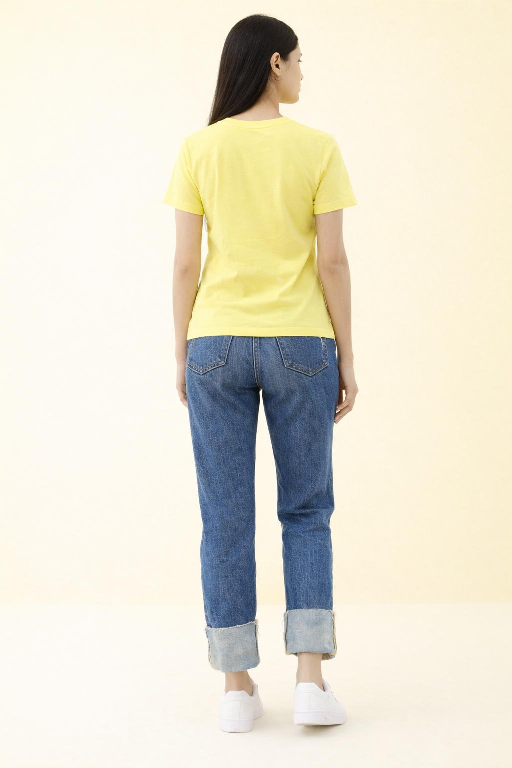 Classic Lemon Yellow Cotton T-Shirt