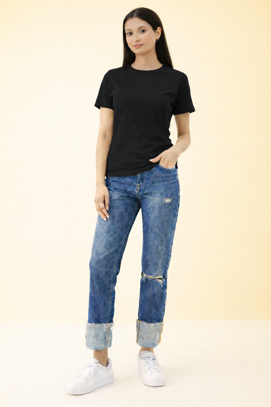 Classic Black Cotton T-Shirt