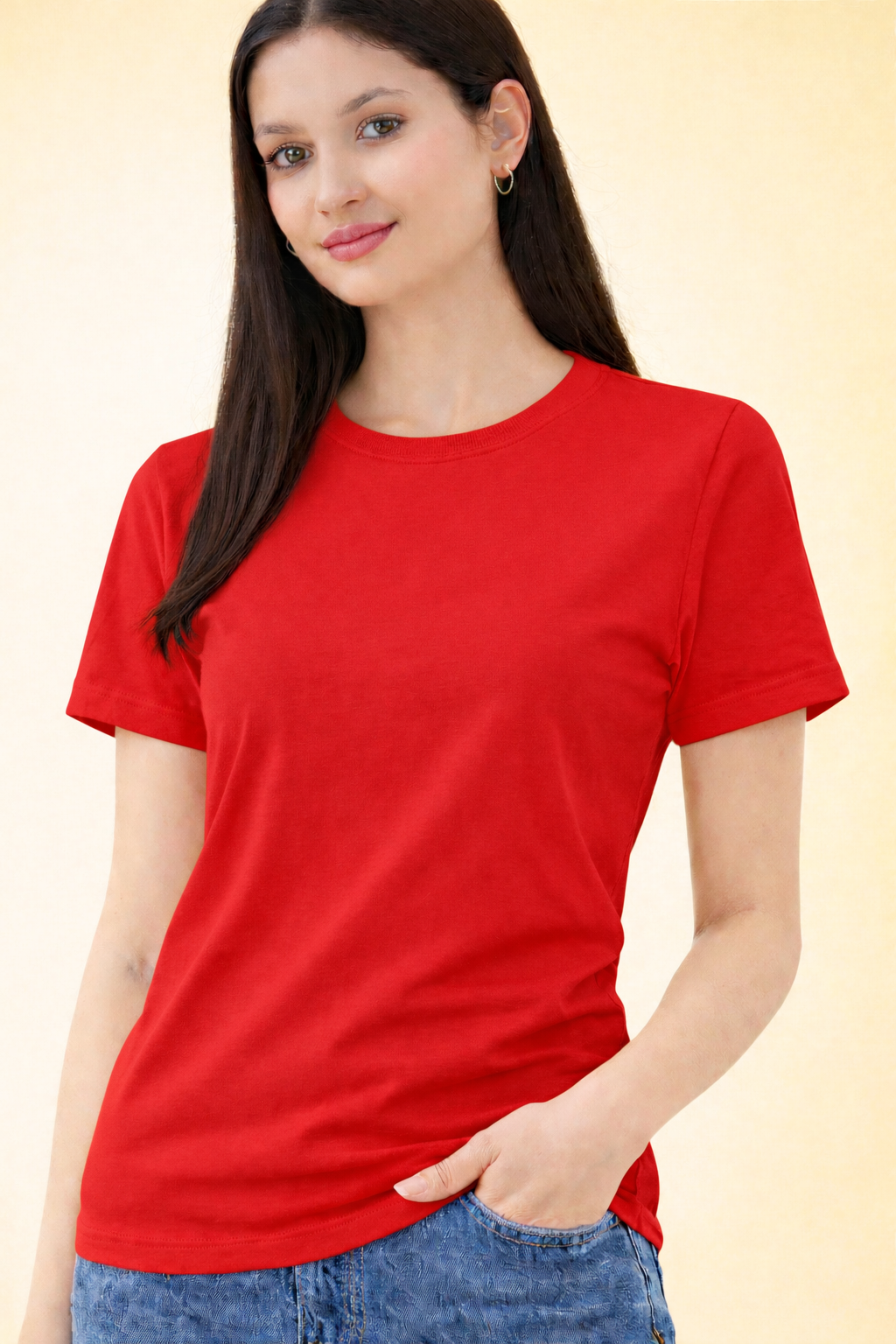 Classic Red Cotton T-Shirt