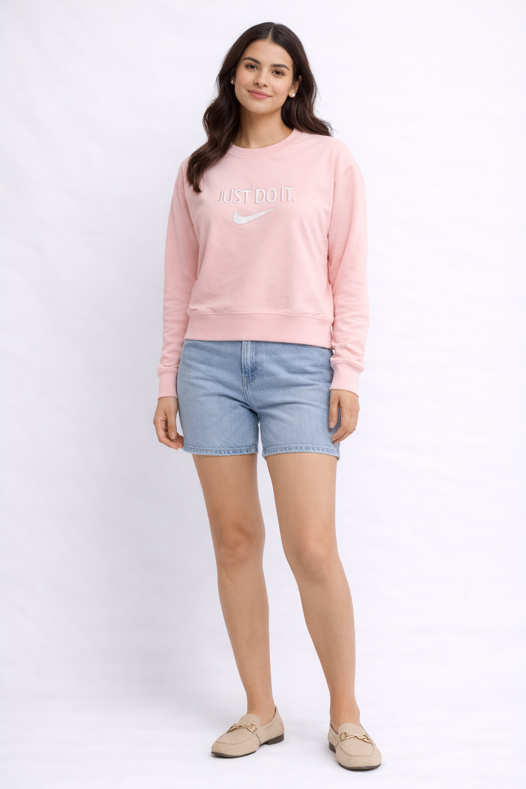 Blush Pink Crewneck Sweatshirt