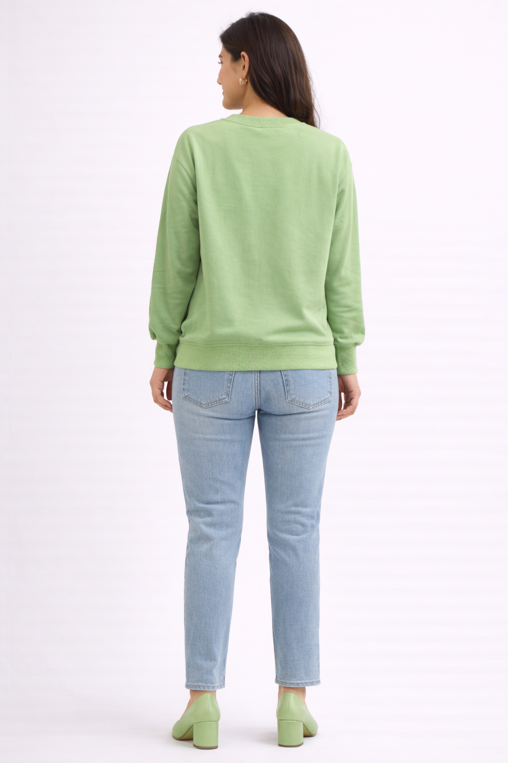 College Bear Graphic Sweatshirt – Mint Green
