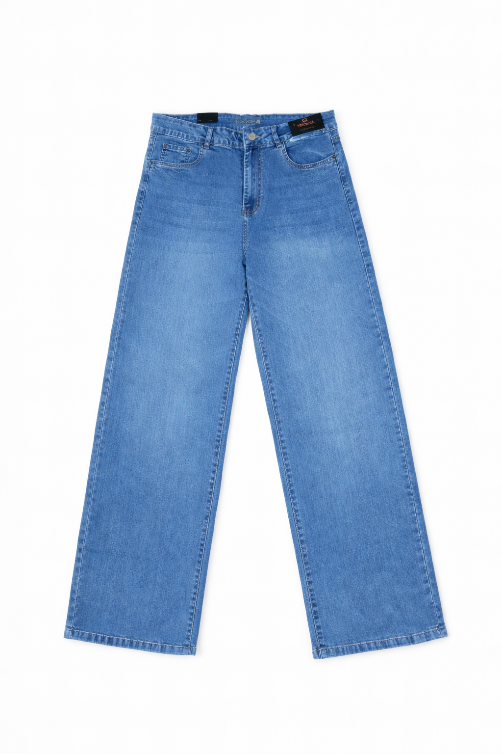 High Waist Light Blue Wide Leg Jeans – Trendy Loose Fit Denim