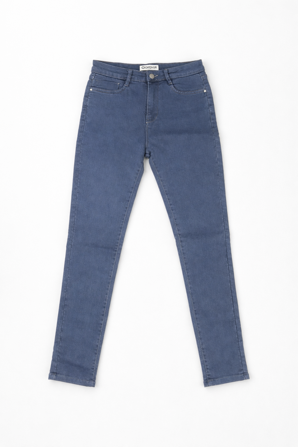 Grey High Waist Stretchable Slim Fit Denim Jeans