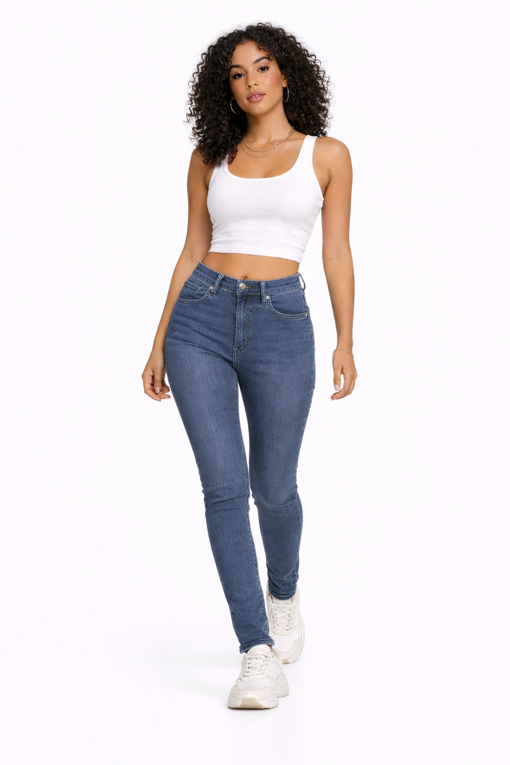 Grey High Waist Skinny Fit Stretchable Denim Jeans