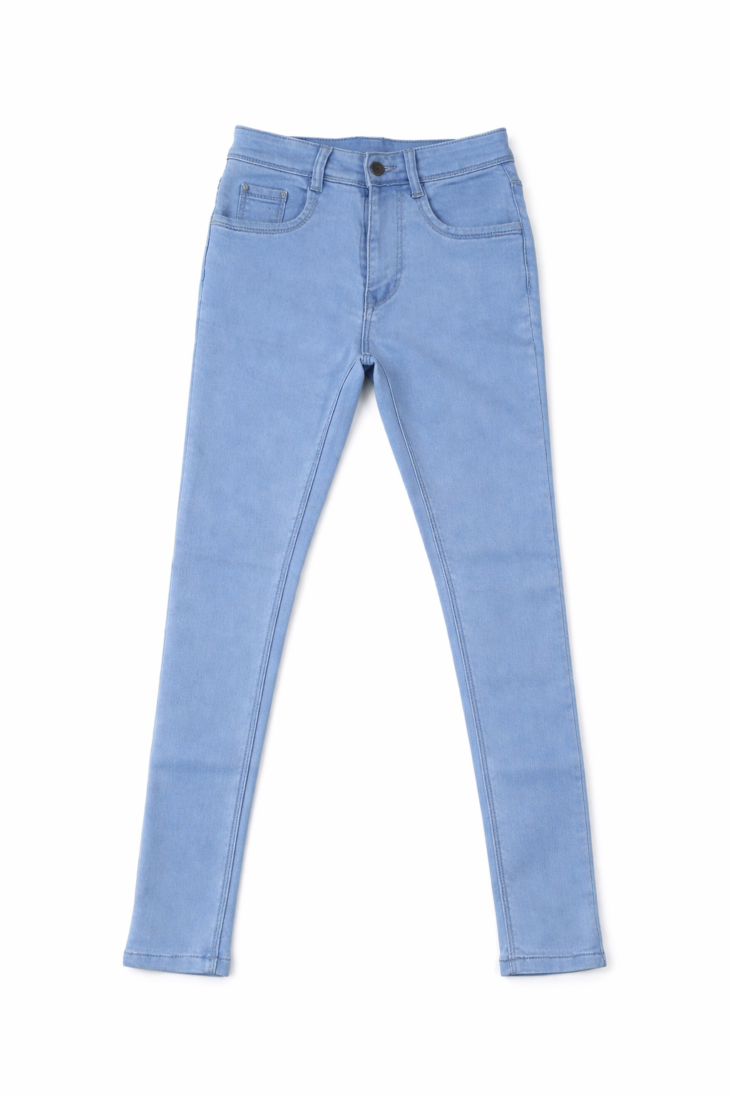 Light Blue High Waist Stretchable Skinny Fit Denim Jeans