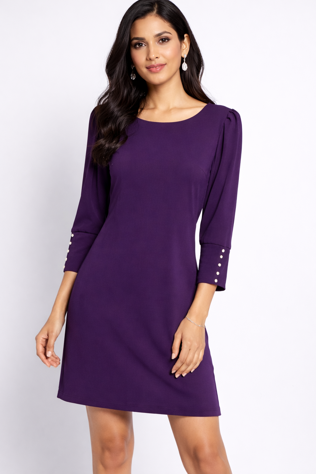 💜 Elegant Purple Dress for Women