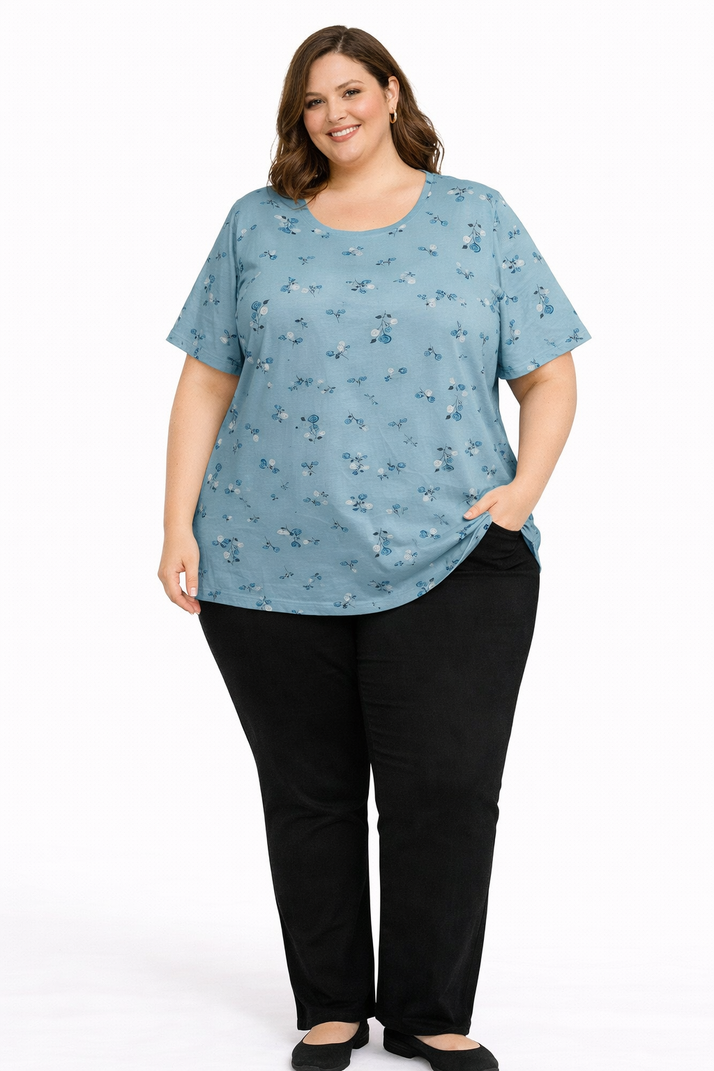 Women’s Cotton Printed T-Shirt – Comfort Fit