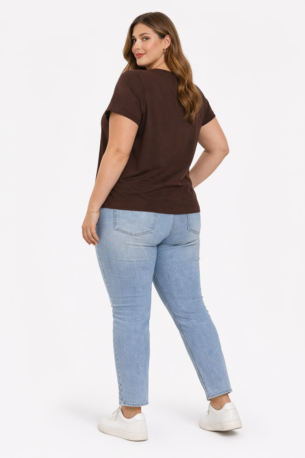 Brown Cotton Printed T-Shirt – “Whatever” Text | Regular Fit