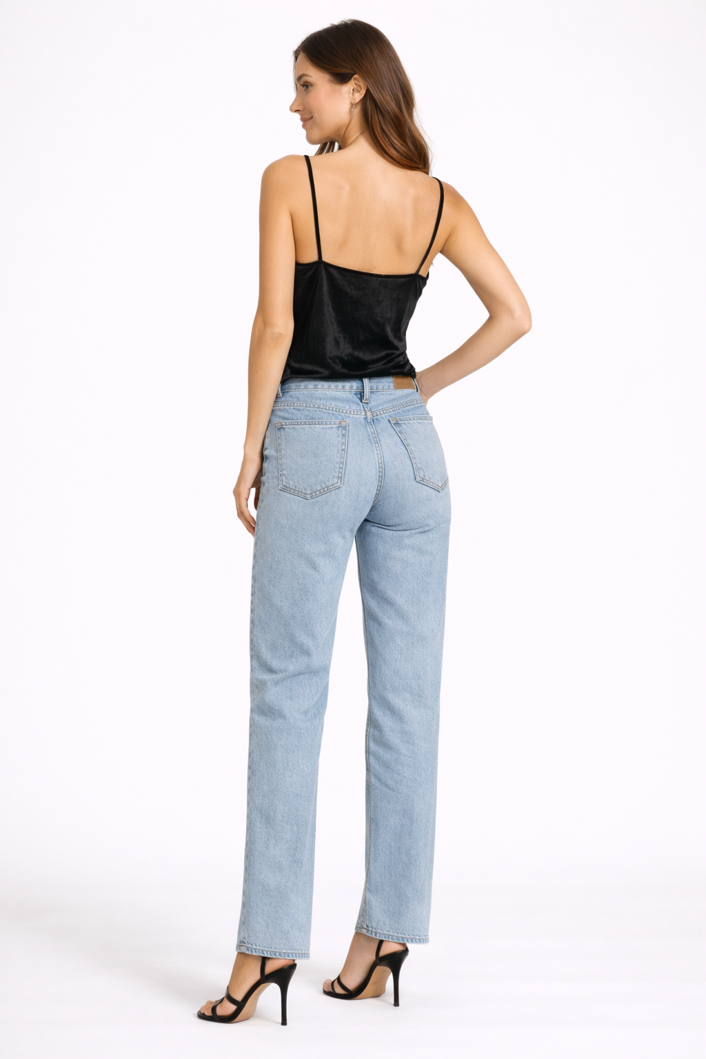 Black Velvet Cowl Neck Camisole Top